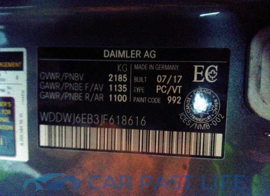 WDDWJ6EB3JF618616# 9