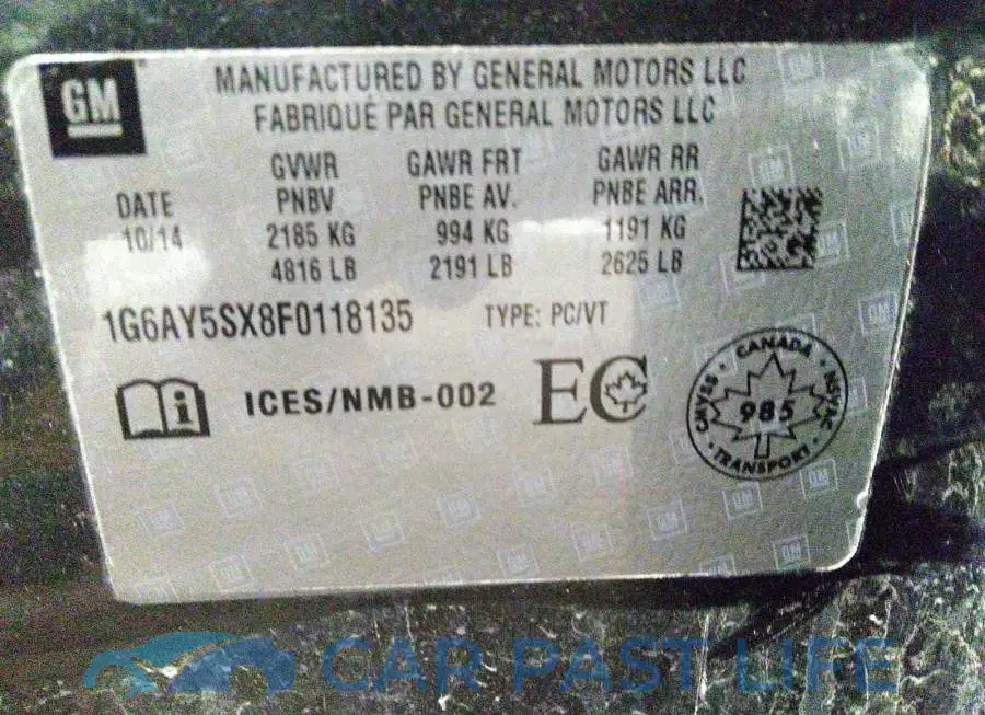1G6AY5SX8F0118135# 9