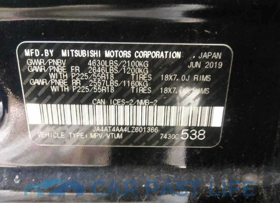 JA4AT4AA4LZ601366# 9