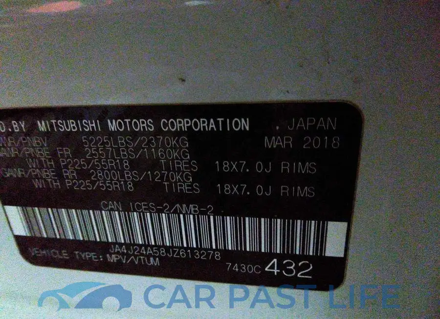 JA4J24A58JZ613278# 9