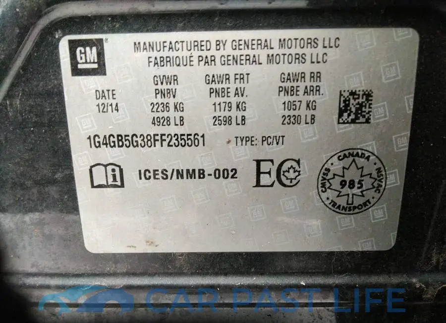 1G4GB5G38FF235561# 9