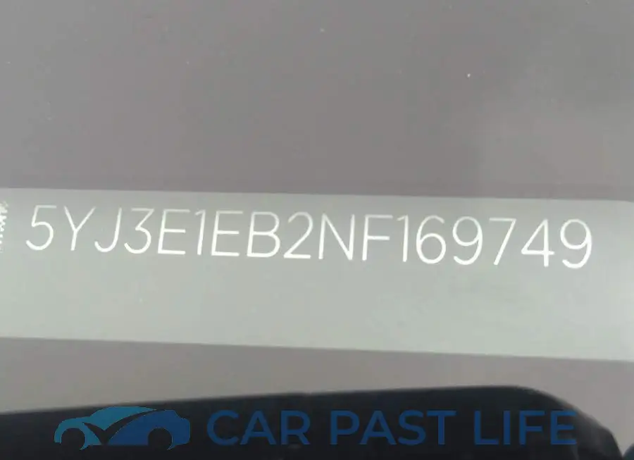 5YJ3E1EB2NF169749# 9