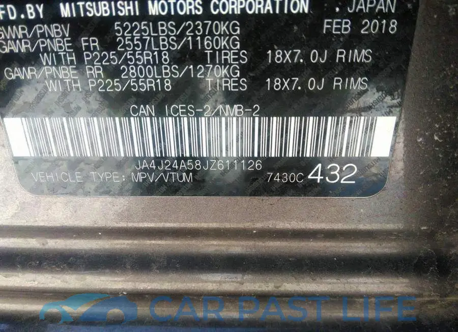 JA4J24A58JZ611126# 9
