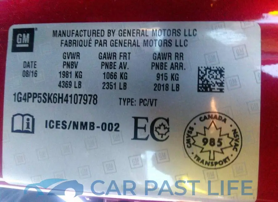 1G4PP5SK6H4107978# 9