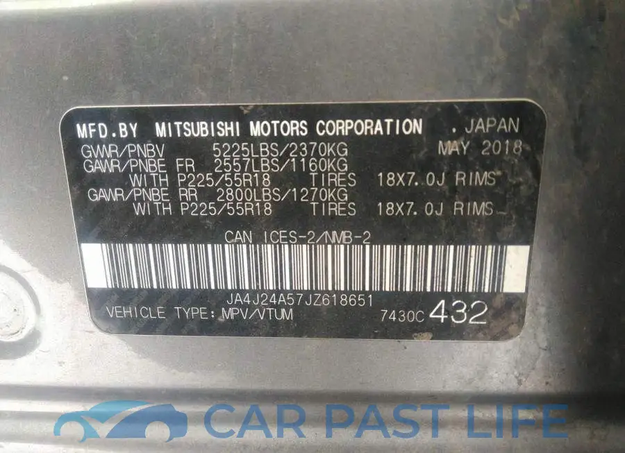 JA4J24A57JZ618651# 9