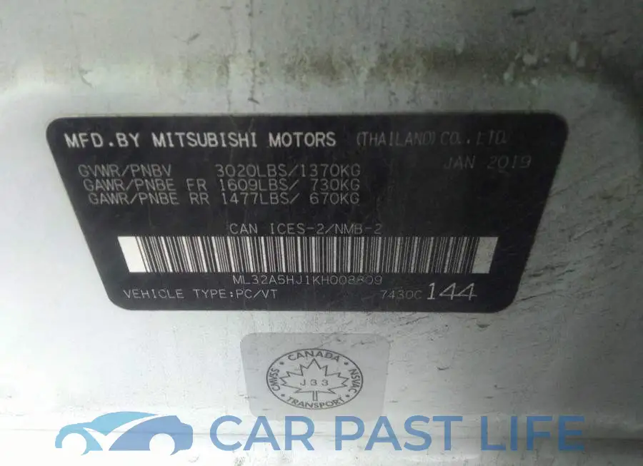 ML32A5HJ1KH008809# 9