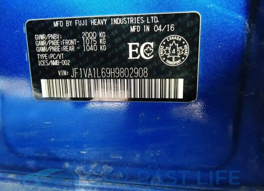 JF1VA1L69H9802908# 9