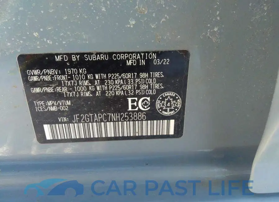 JF2GTAPC7NH253886# 9