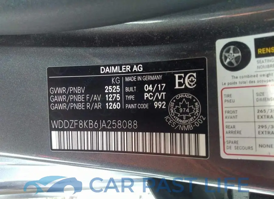 WDDZF8KB6JA258088# 9