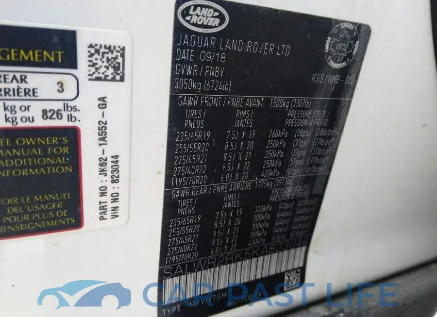 SALWR2RK5KA823044# 9
