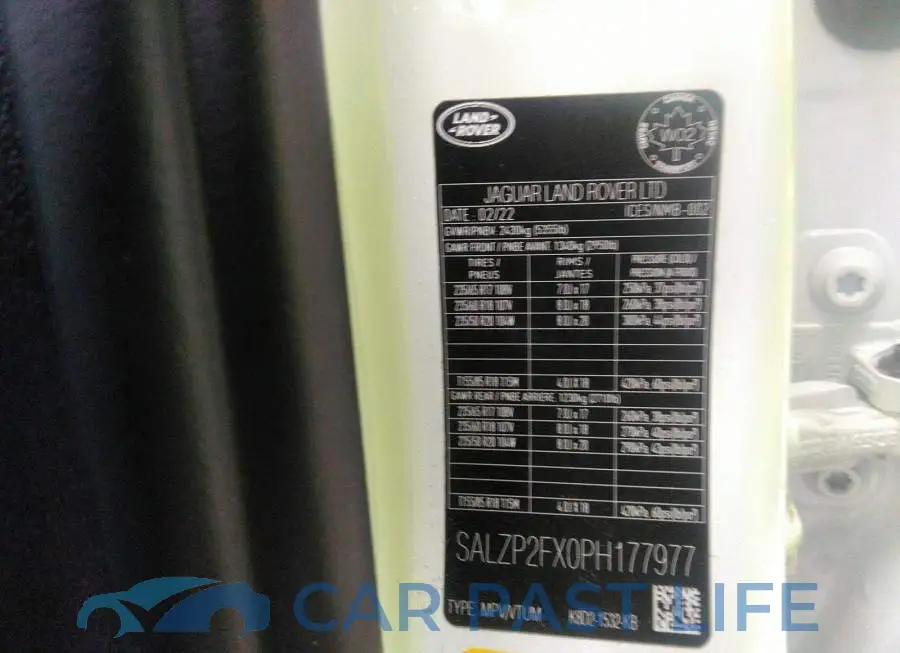 SALZP2FX0PH177977# 9