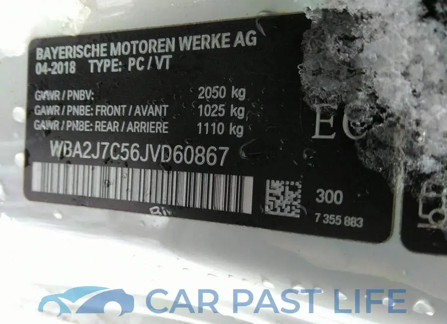 WBA2J7C56JVD60867# 9