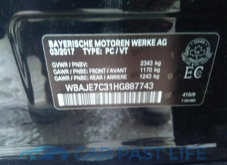 WBAJE7C31HG887743# 9