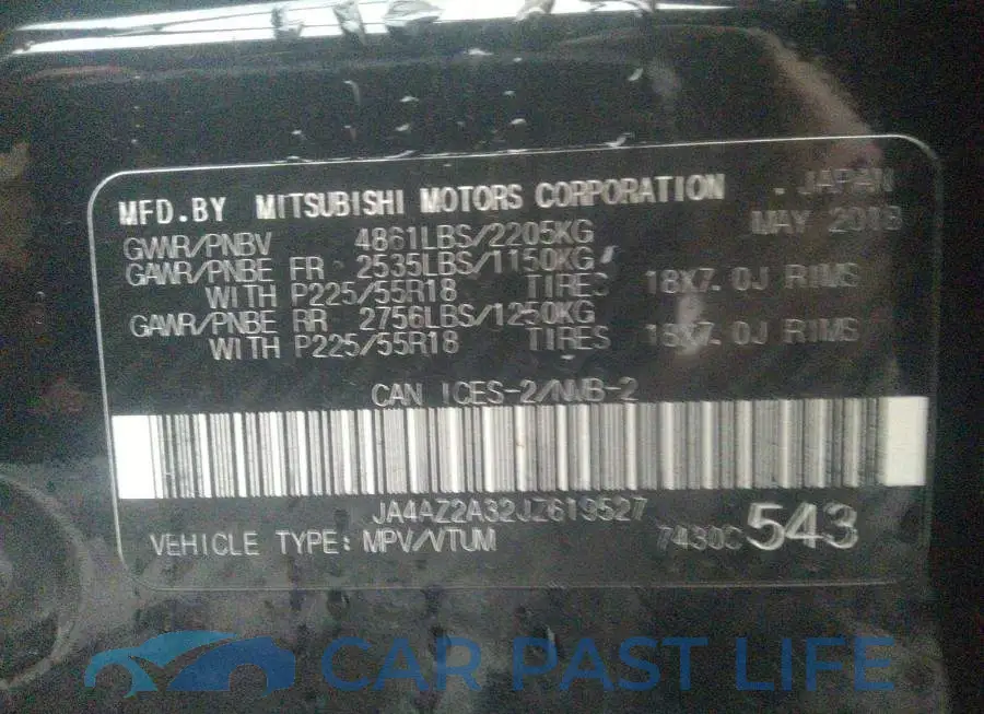 JA4AZ2A32JZ619527# 9