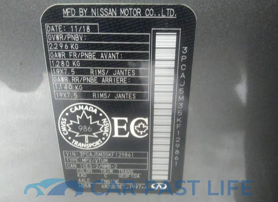 3PCAJ5M35KF129861# 9
