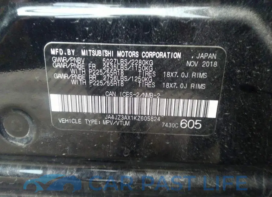 JA4JZ3AX1KZ605824# 9