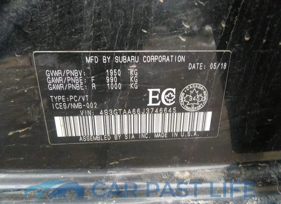 4S3GTAA66J3746645# 9
