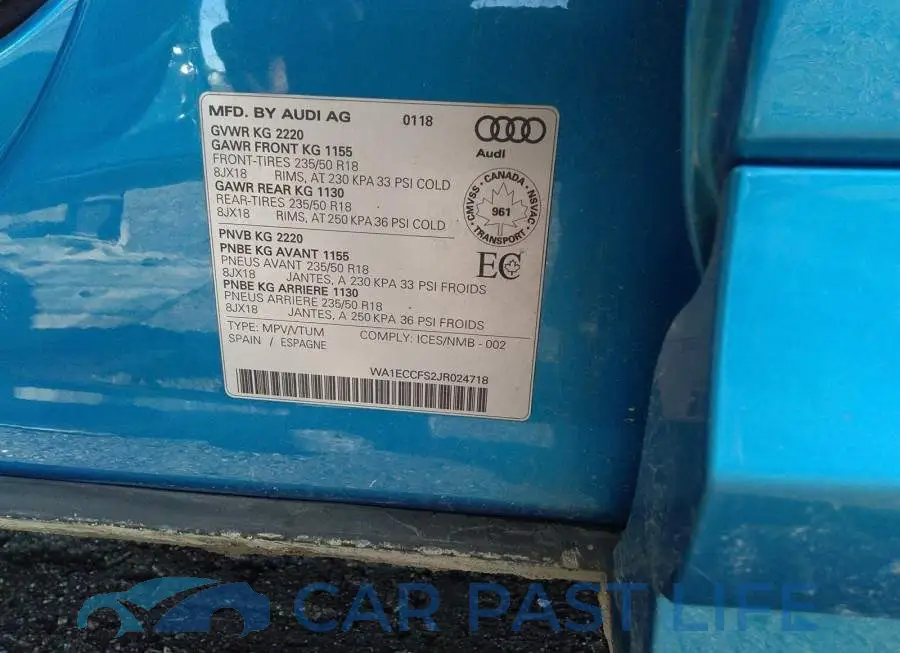 WA1ECCFS2JR024718# 9