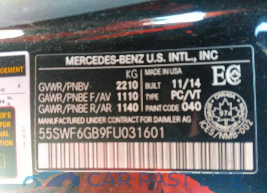 55SWF6GB9FU031601# 9