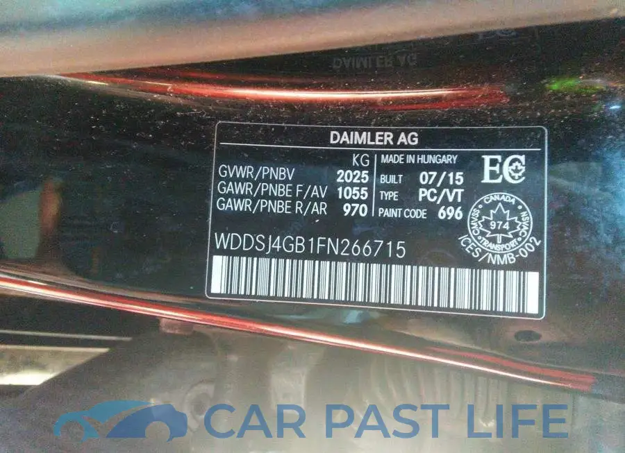WDDSJ4GB1FN266715# 9