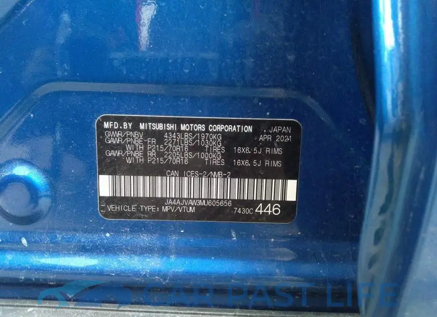 JA4AJVAW3MU605656# 9
