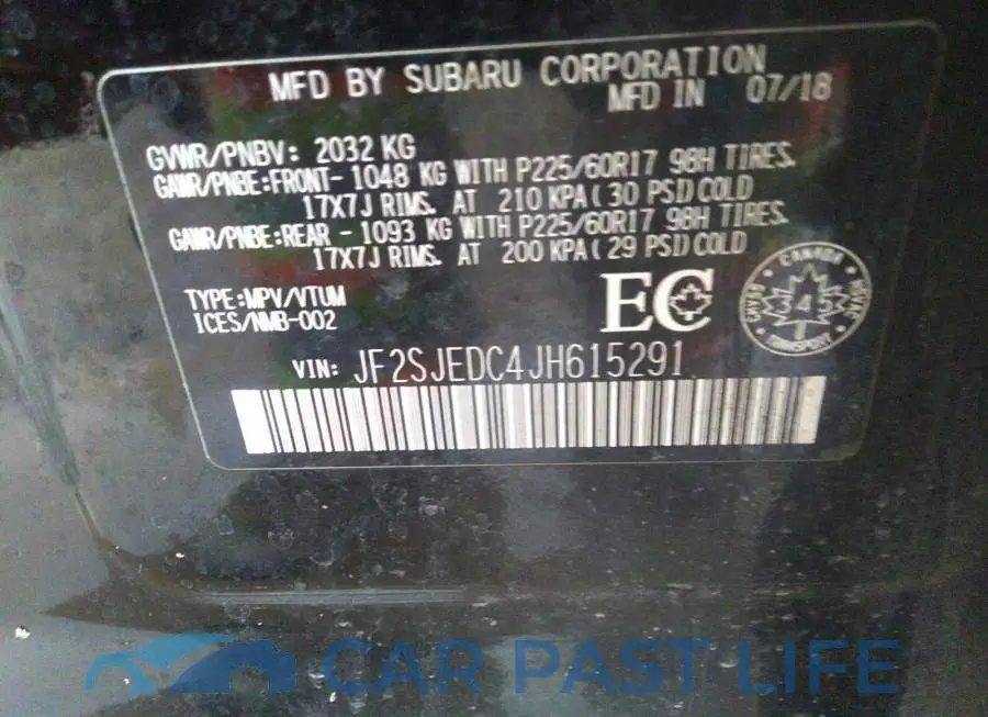 JF2SJEDC4JH615291# 9