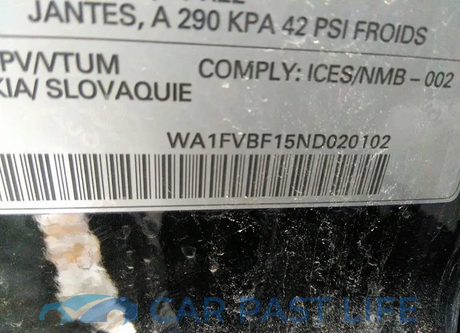 WA1FVBF15ND020102# 9