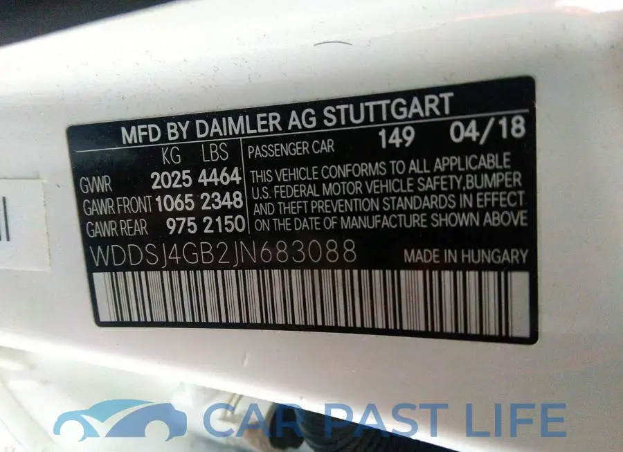 WDDSJ4GB2JN683088# 9