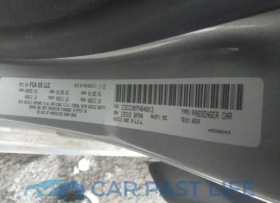 1C3CCCAB7FN646013# 9