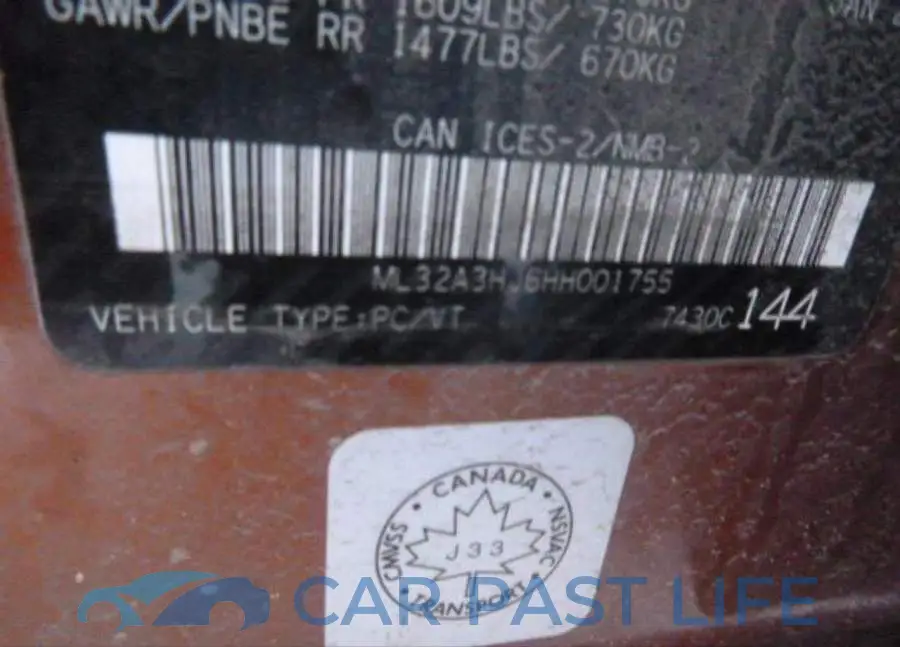 ML32A3HJ6HH001755# 9