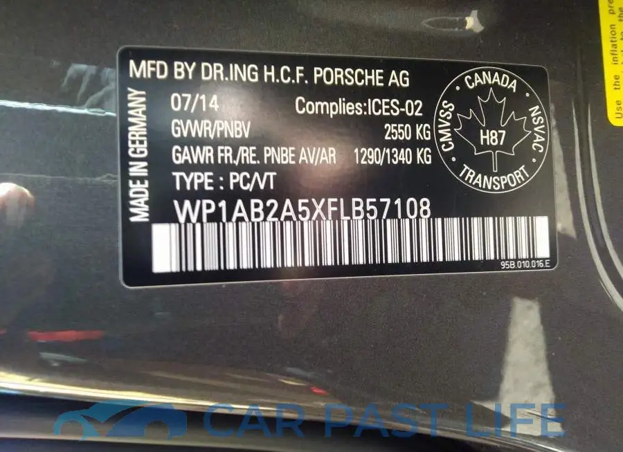 WP1AB2A5XFLB57108# 9
