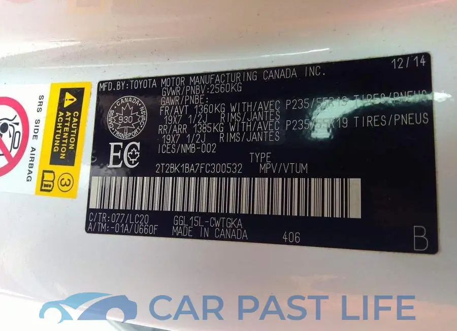 2T2BK1BA7FC300532# 9