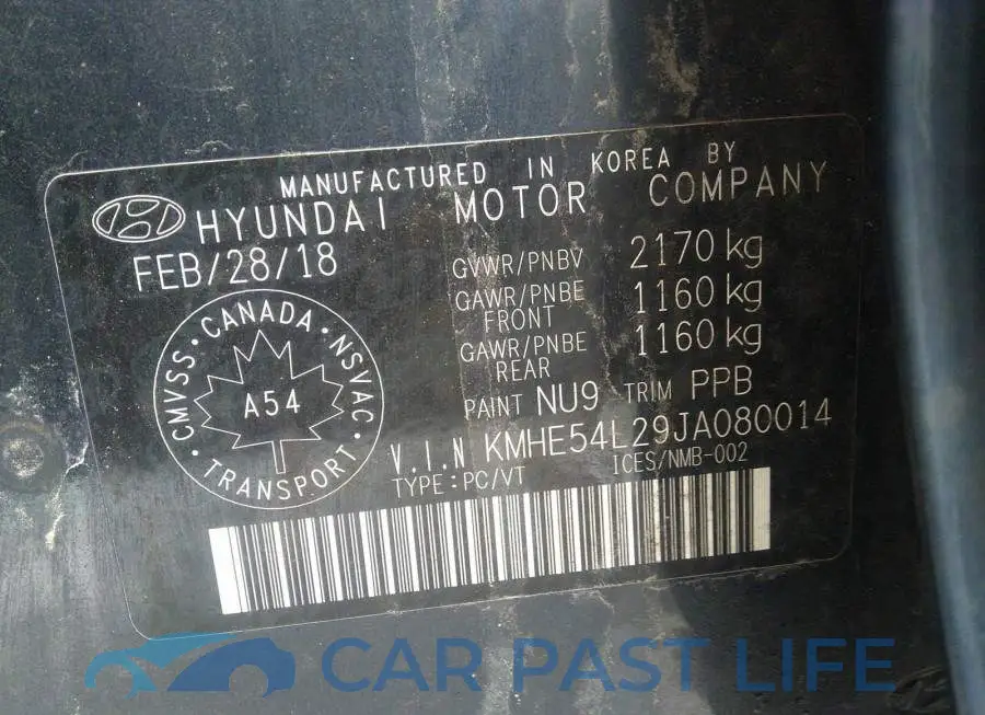 KMHE54L29JA080014# 9