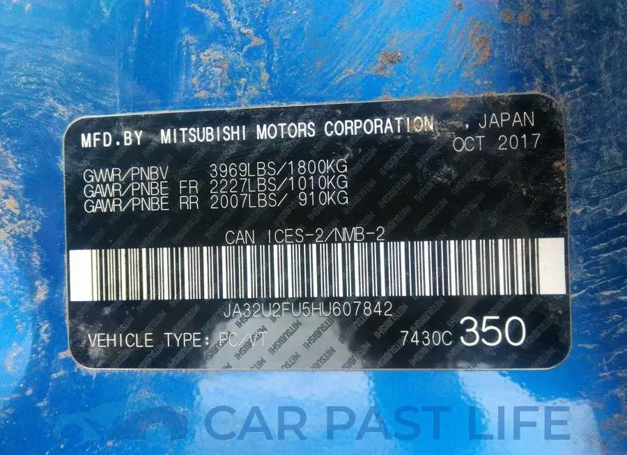 JA32U2FU5HU607842# 9