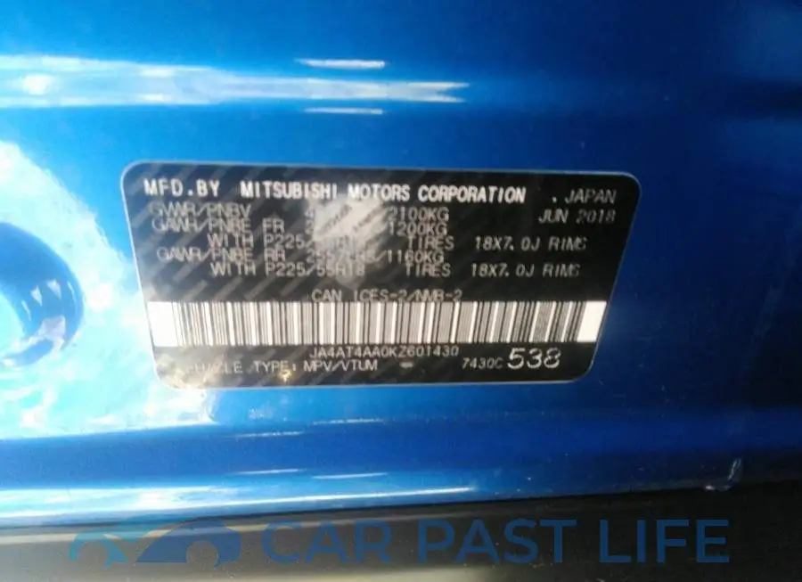 JA4AT4AA0KZ601430# 9