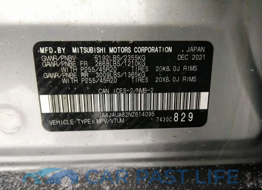 JA4J4UA82NZ614095# 9