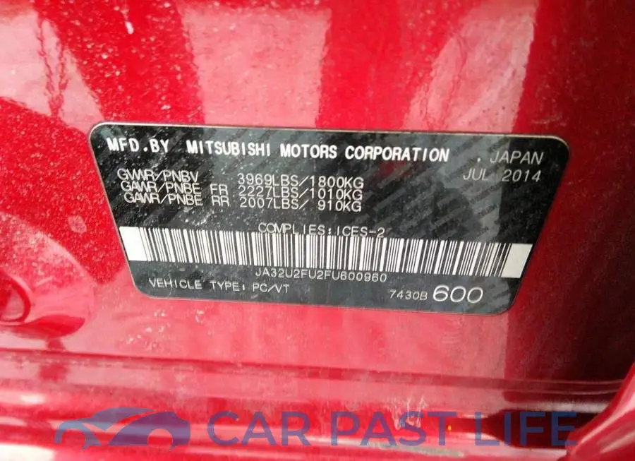 JA32U2FU2FU600960# 9