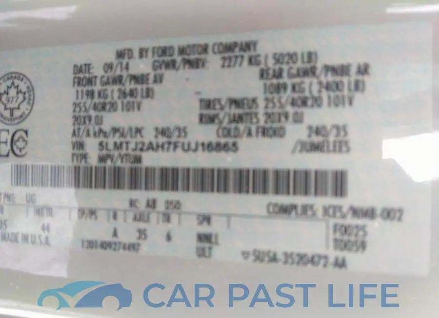 5LMTJ2AH7FUJ16865# 9