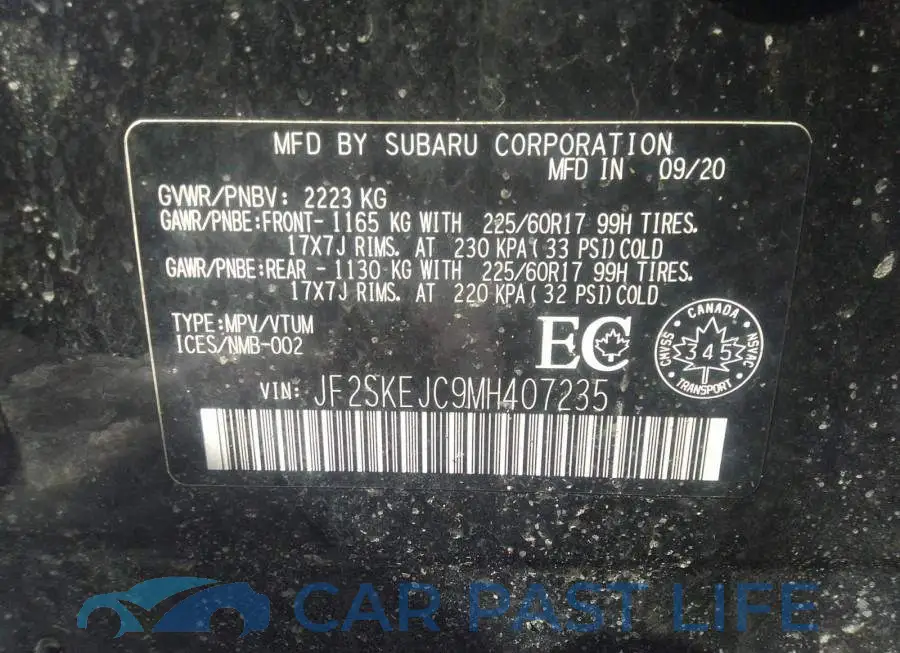 JF2SKEJC9MH407235# 9