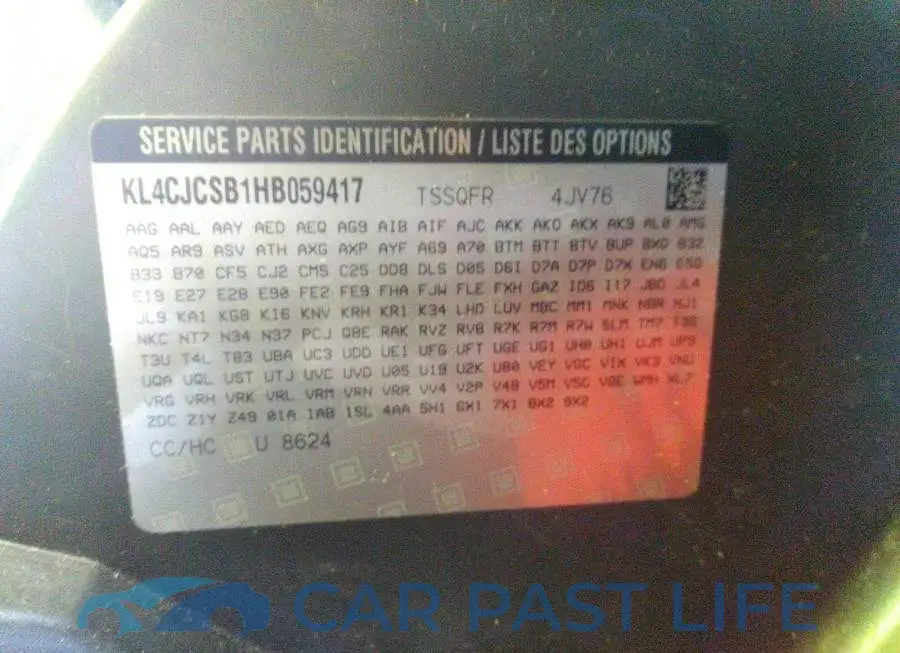 KL4CJCSB1HB059417# 9
