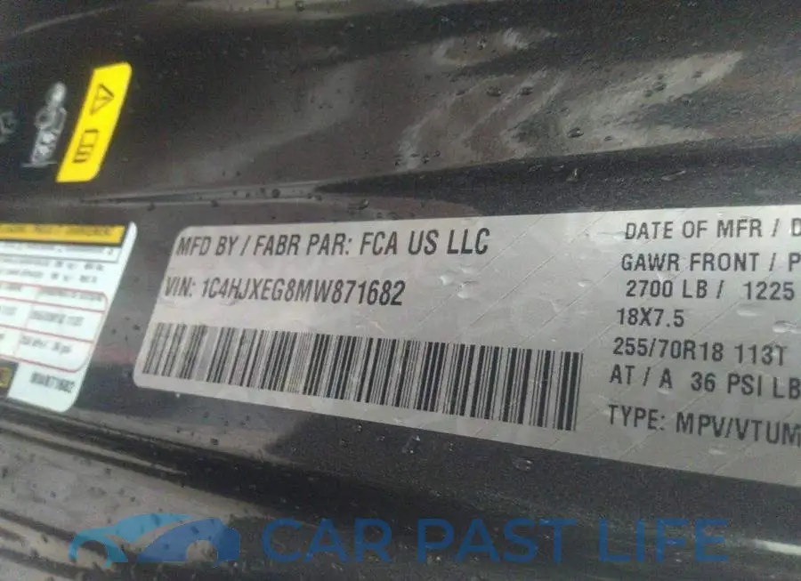 1C4HJXEG8MW871682# 9