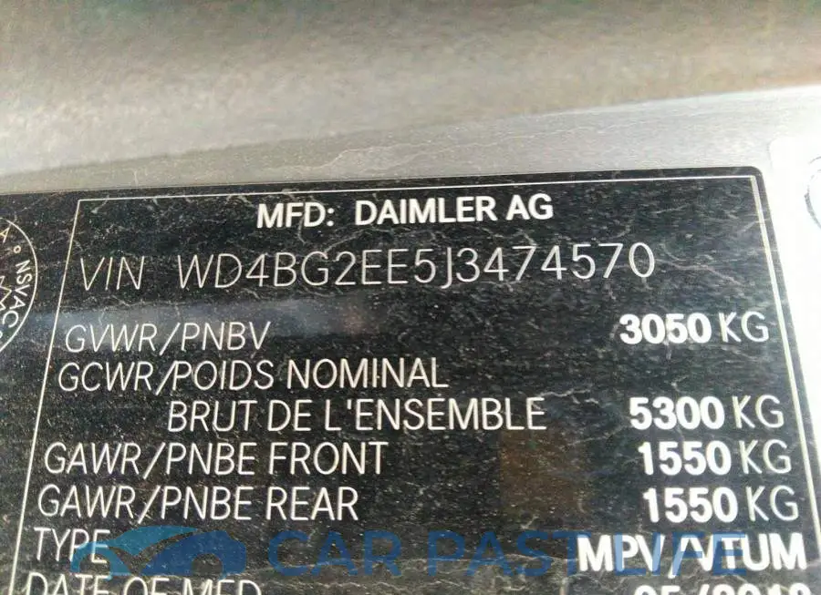 WD4BG2EE5J3474570# 9