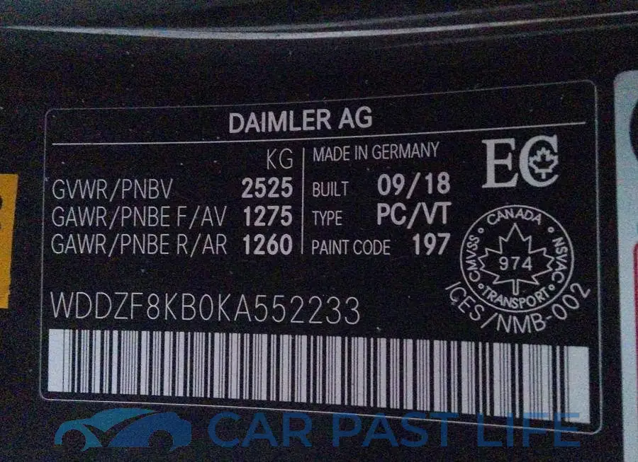 WDDZF8KB0KA552233# 9