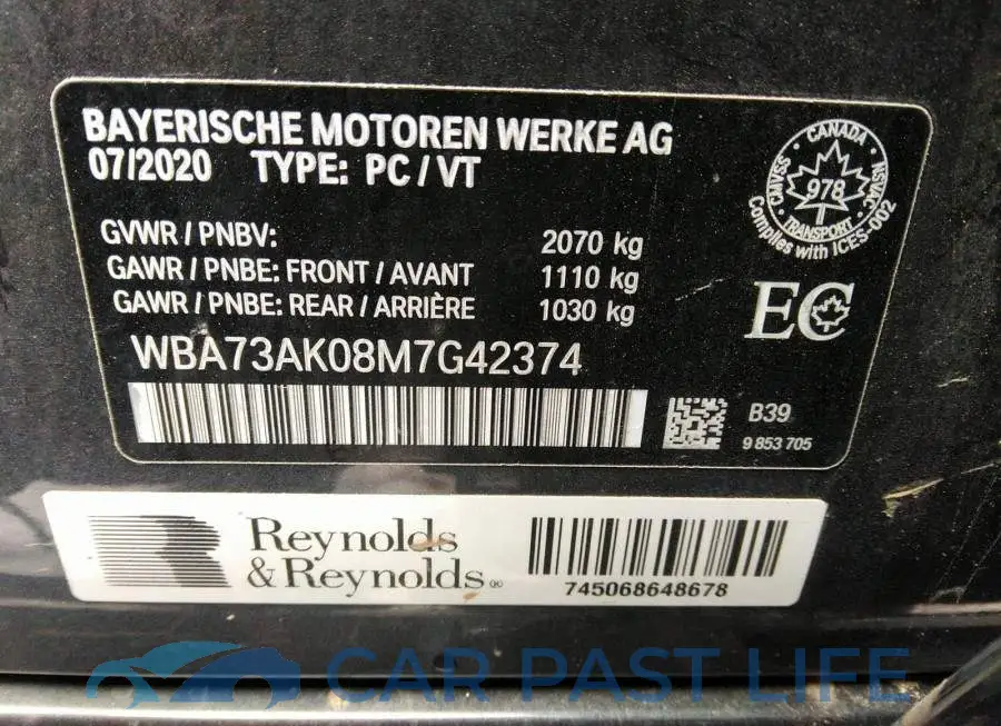WBA73AK08M7G42374# 9