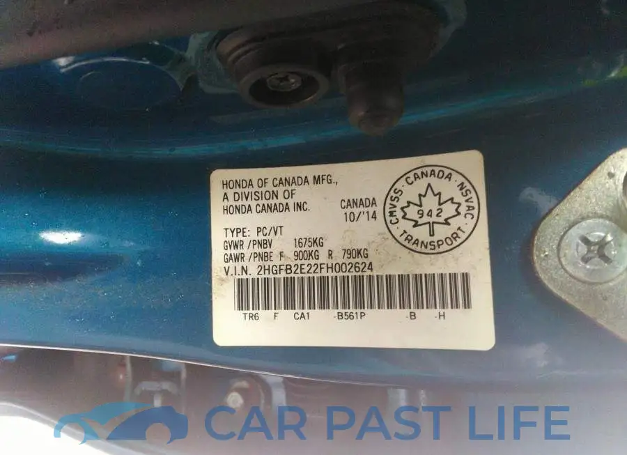 2HGFB2E22FH002624# 9