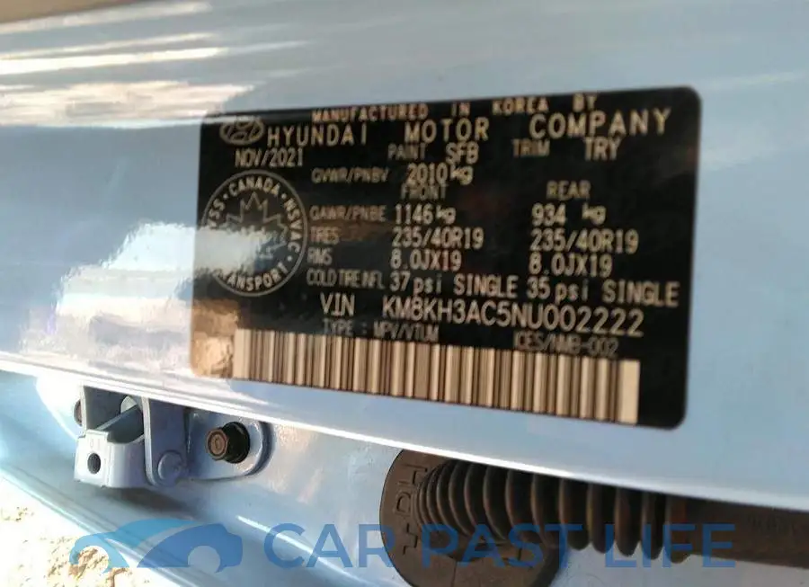 KM8KH3AC5NU002222# 9