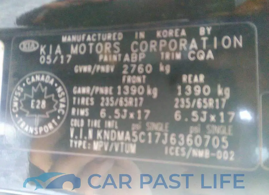KNDMA5C17J6360705# 9