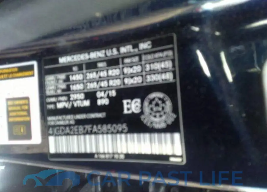 4JGDA2EB7FA585095# 10