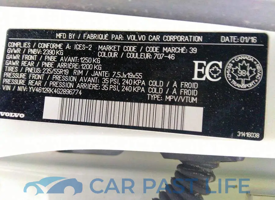 YV4612RK4G2896774# 9