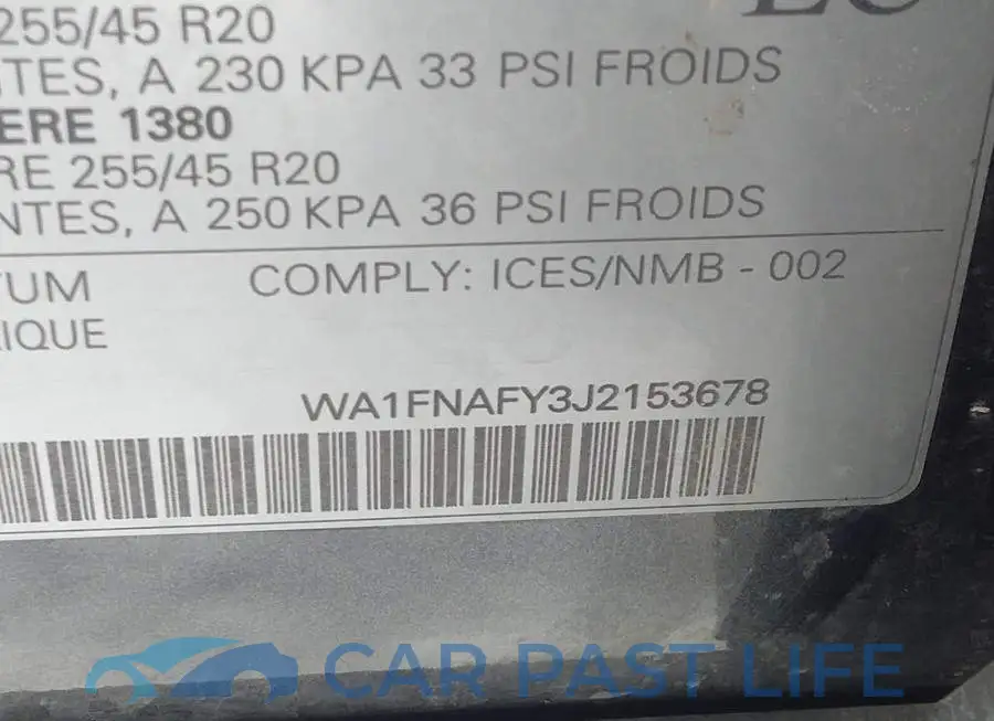 WA1FNAFY3J2153678# 9